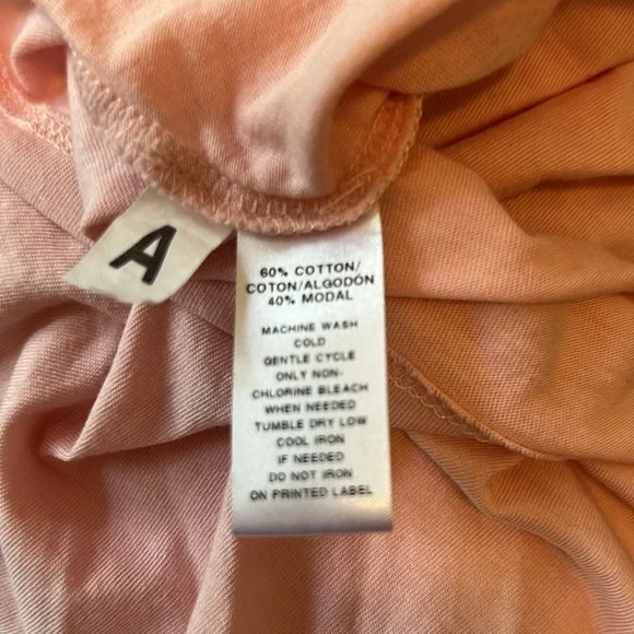 Ann Taylor Loft Soft Vneck Short Sleeve Pink Tshirt Size XS - Picture 8 of 8